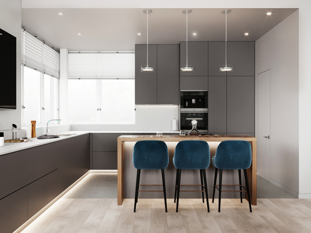 кухня-гостиная в доме в п.Княжий