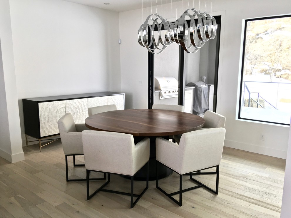 Large trendy dining room photo