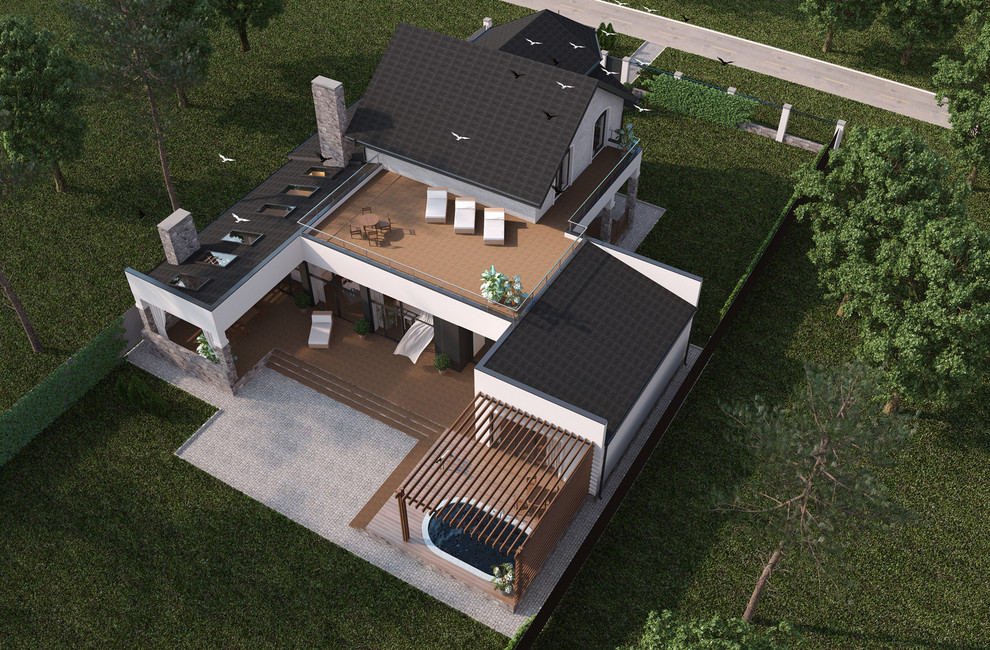 Эскизное решение дома в Нижегородской области