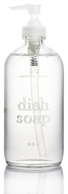 Eco Friendly Dish Soap by Common Good, Glass Bottle