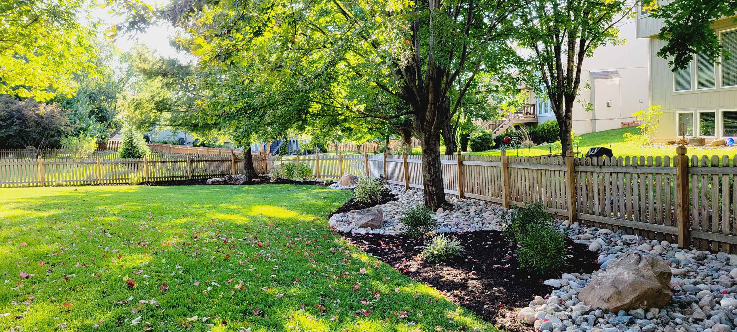 Drainage Erosion Control Along Fence line
