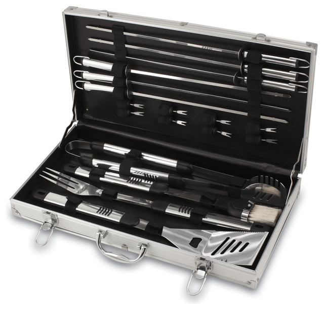 Mirage Barbecue Tool Set - Black / Silver and Black