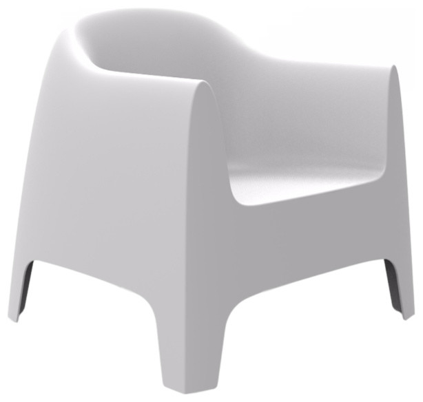 Vondom Solid Outdoor Lounge Chairs Set Of 4 Contemporary