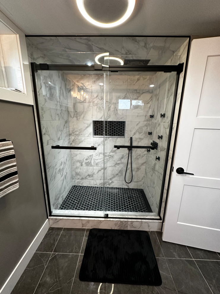 Largie Road - Modern Basement Bathroom - Dutton, ON