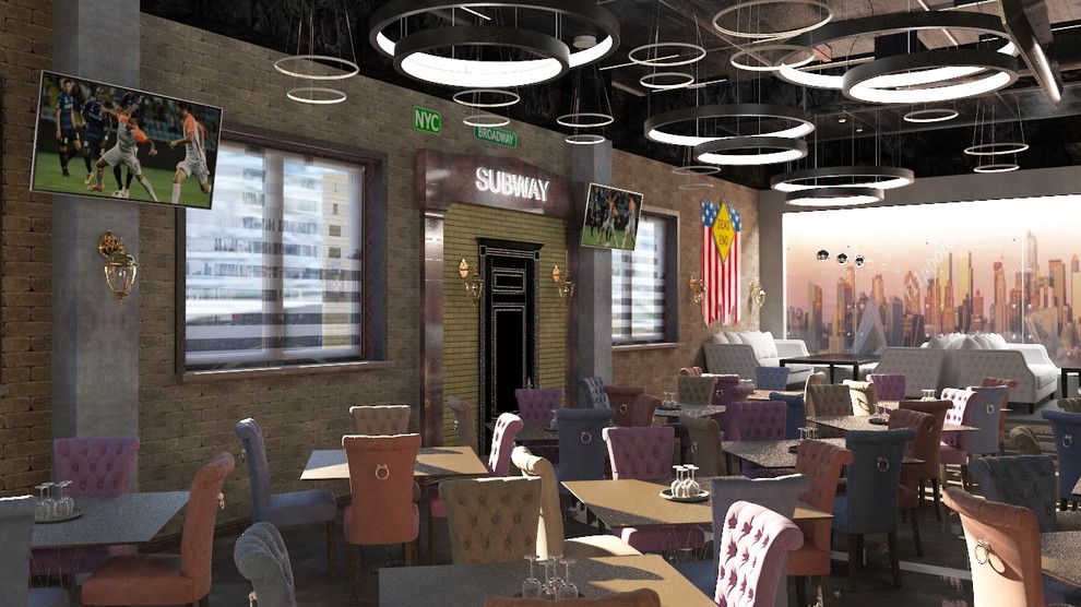 Дизайн караоке бара MANHATTAN в Белово