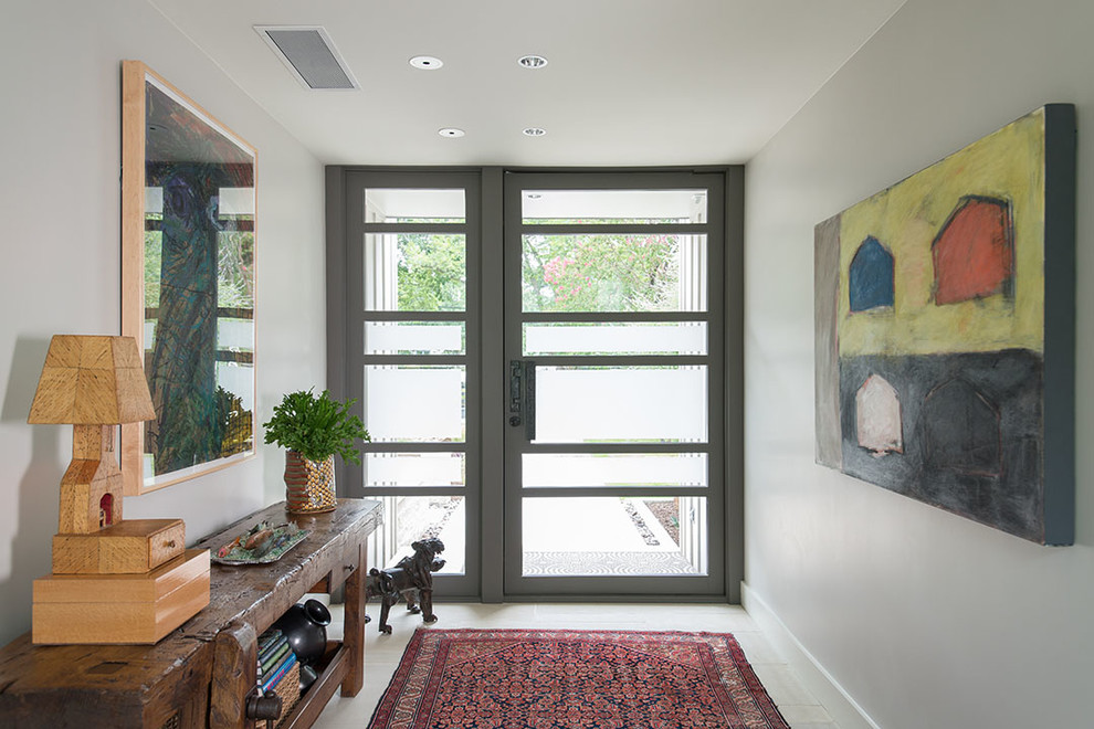 Inspiration for a transitional entryway remodel in Dallas