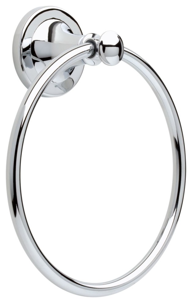 Delta Silverton Towel Ring Polished Chrome Transitional Towel