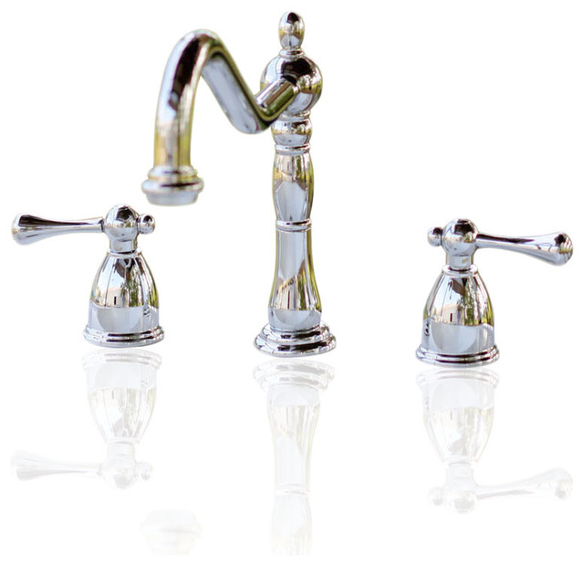 Kingston Brass Heritage 8 Centerset Kitchen Faucet Chrome Kingston Brass Heritage 8 Centerset Kitchen Faucet Chrome Traditional Faucets By Rela