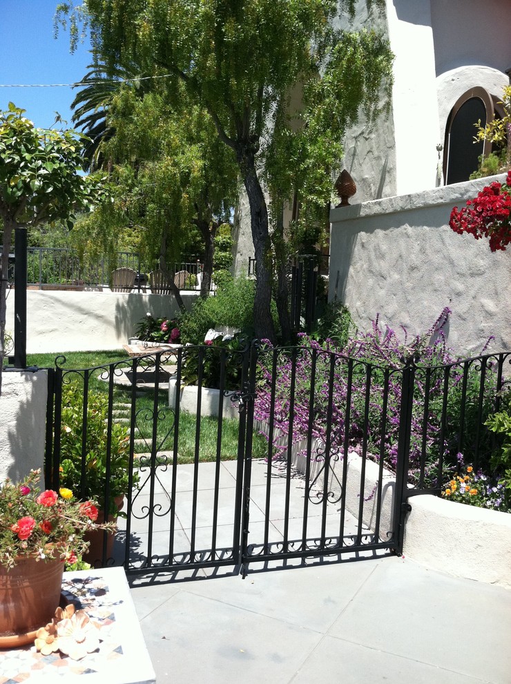 Small private metal railing balcony in San Diego.