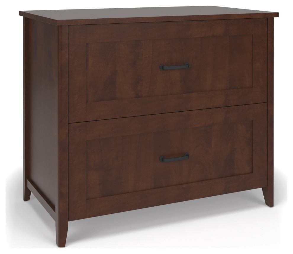 Home Office Lateral Filing Tanned Cherry, Qclatfhch