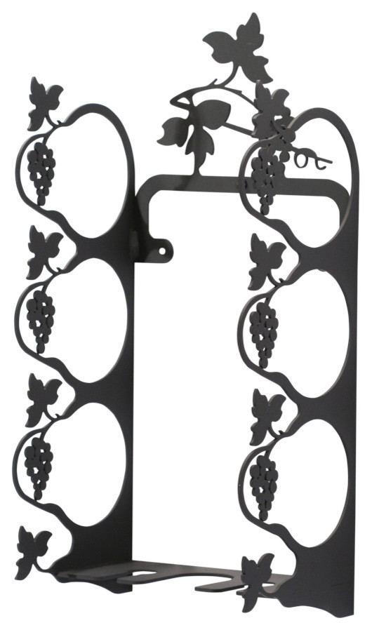 Grapevine Wine Rack Wall Mount, Small Farmhouse Wine Racks by Pot Racks Plus Houzz