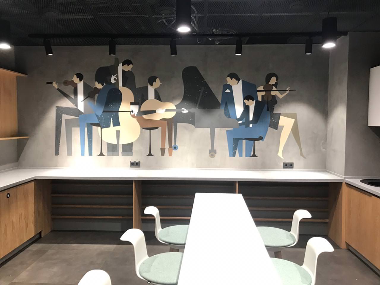 Оформление стен