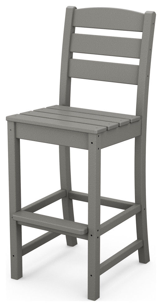 POLYWOOD Lakeside Bar Side Chair Transitional Outdoor Bar Stools