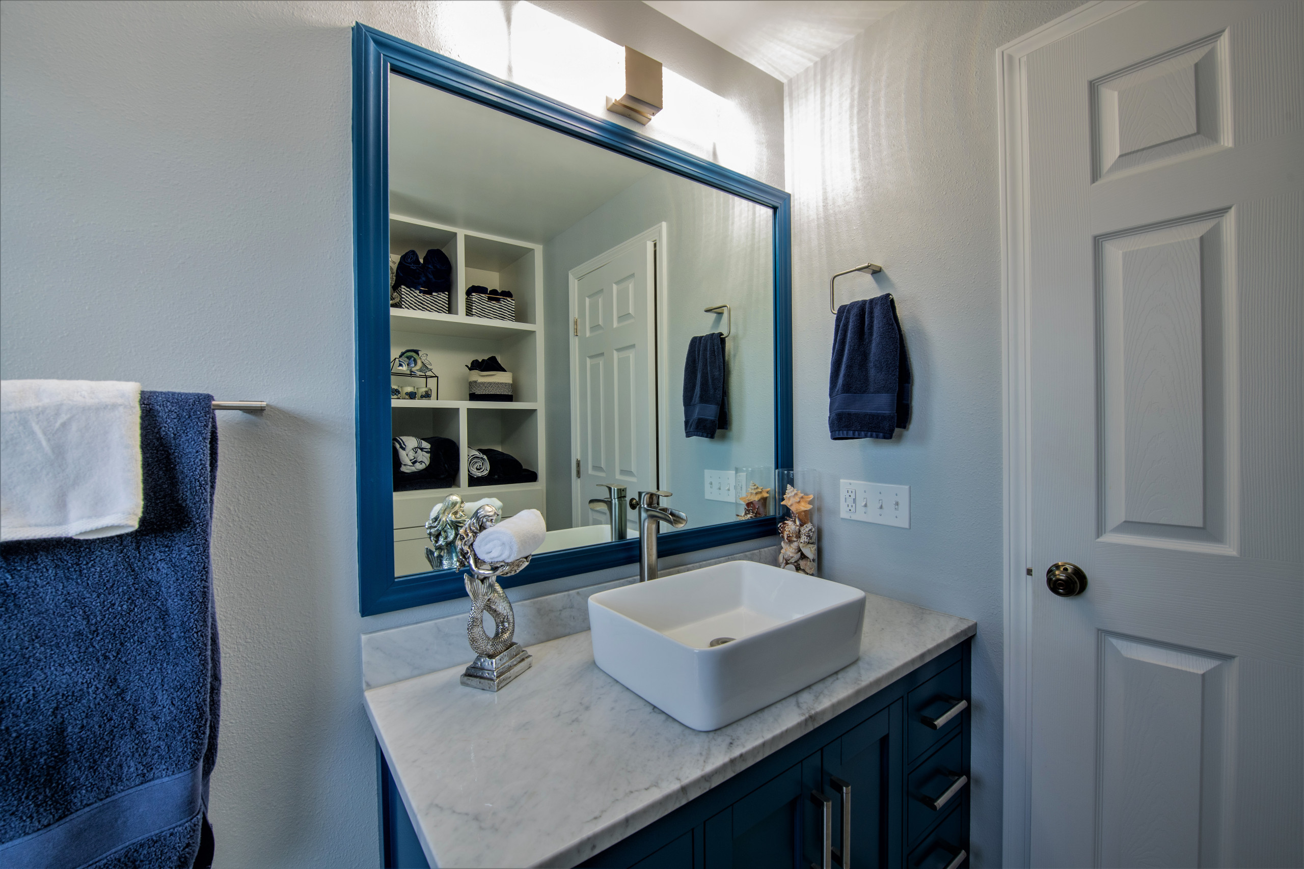 Modern coastal inspired bathroom