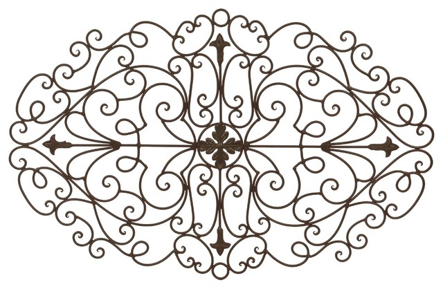Tuscan Metal Wall Art stefano tuscan wrought iron metal 32" scrolling oval wall grille Tuscan Metal Wall Art stefano tuscan wrought iron metal 32" scrolling oval wall grille