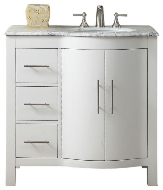 Offset Sink Bathroom Vanity Rispa 