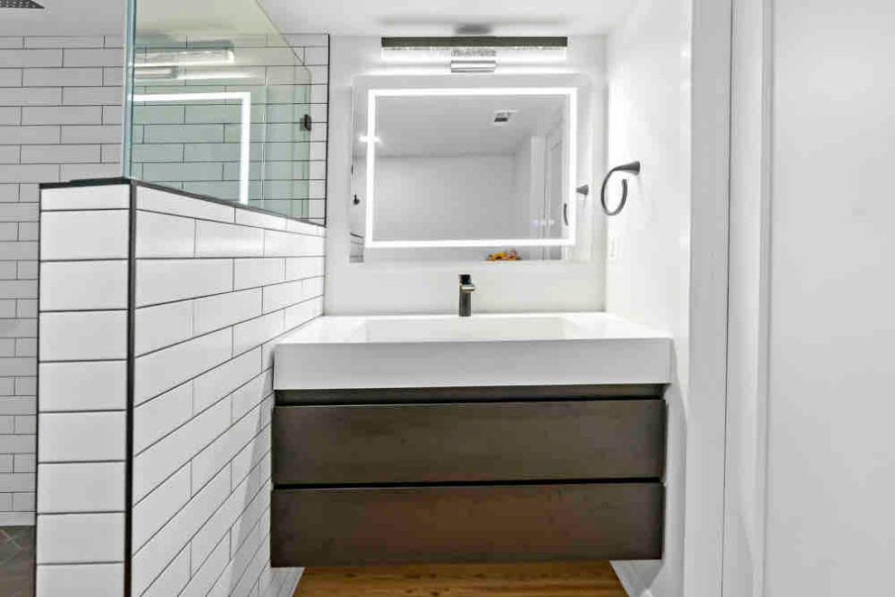 Design ideas for a contemporary bathroom in DC Metro.