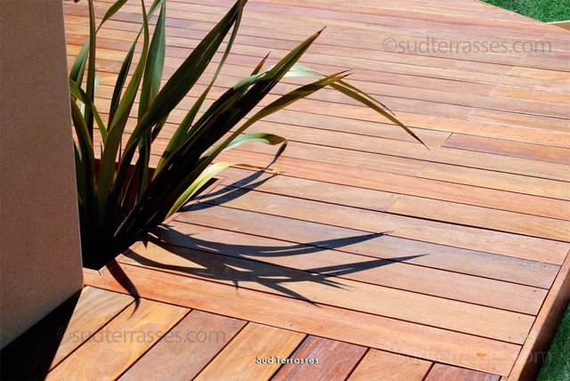 Nos r&eacute;alisations de terrasses en bois contemporary-deck