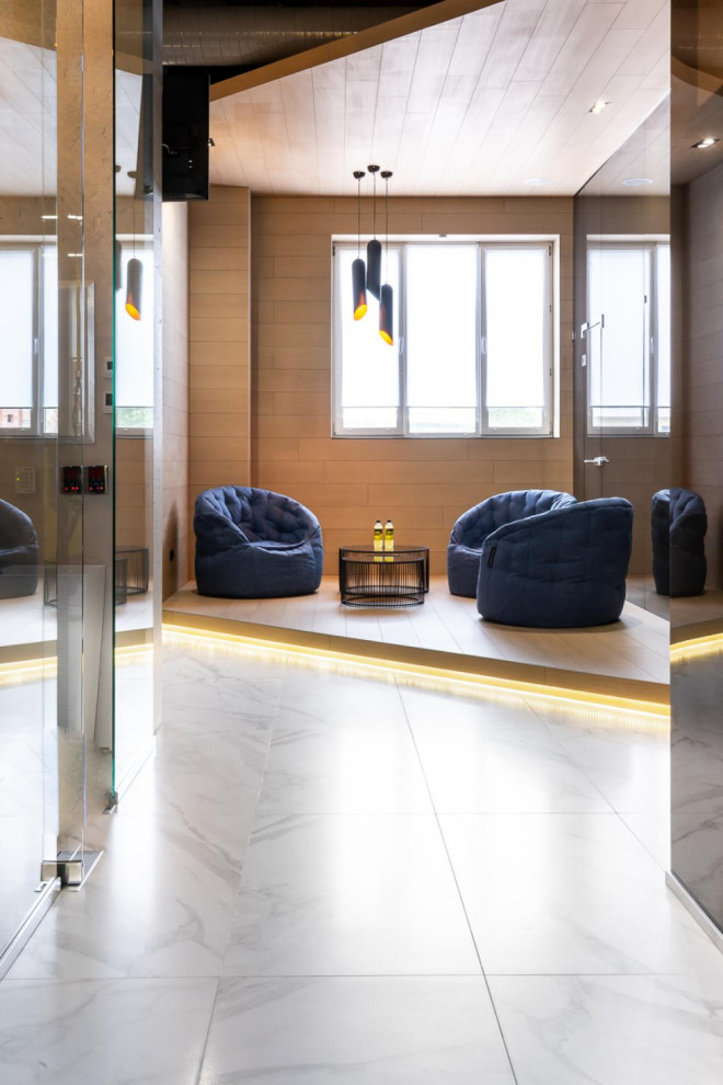 Дизайн интерьера фитнес центра.