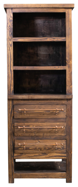 Logan Reclaimed Linen Cabinet, 20x18x72 - Transitional - Bathroom ...