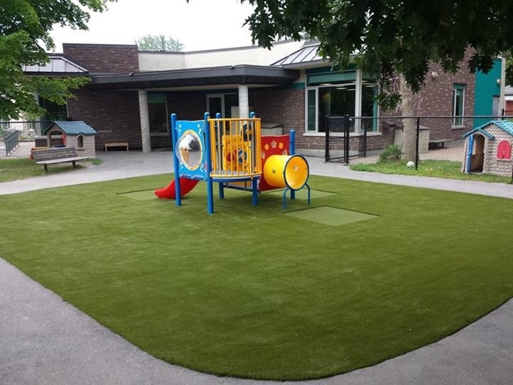 Inspiration for a large transitional drought-tolerant and partial sun backyard outdoor playset in Toronto for summer.