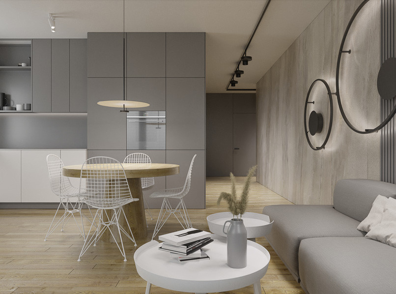 Вторичка в современном стиле (гостиная)