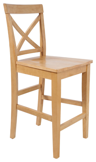 Dining Chairs Counter Height, Set of 4, Oak - Modern - Dining Chairs ...