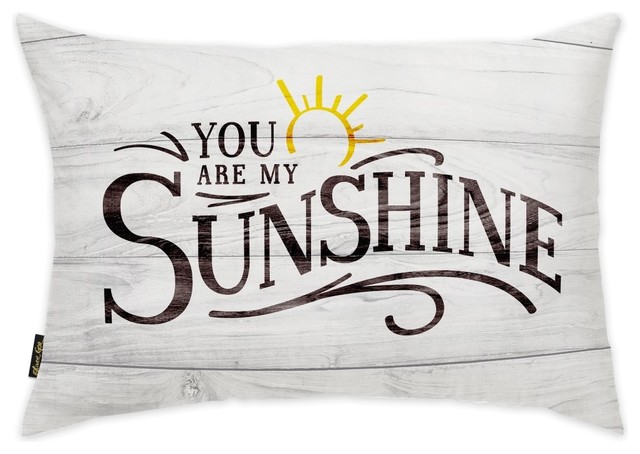 Oliver Gal My Sunshine Pillow 14 X20 Contemporary