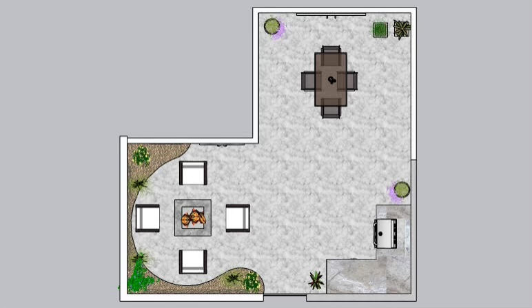 Minimalist home design photo in Phoenix