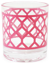 Pink Positano Rocks Glass