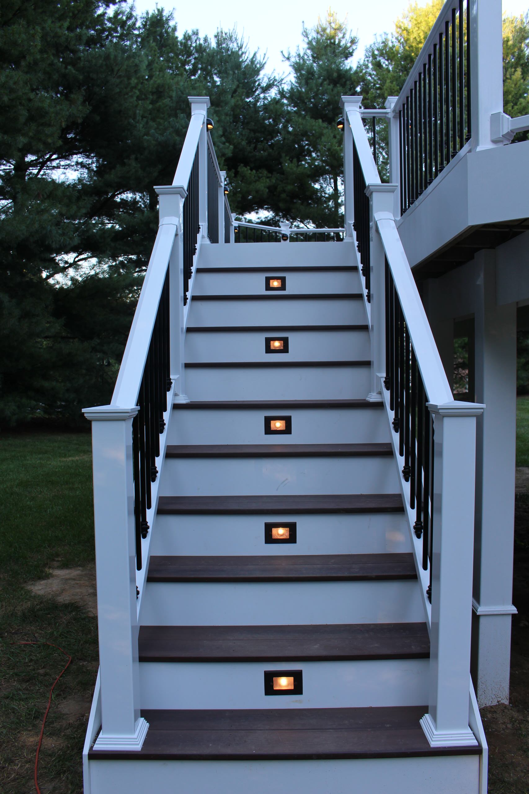 Lighted stairway