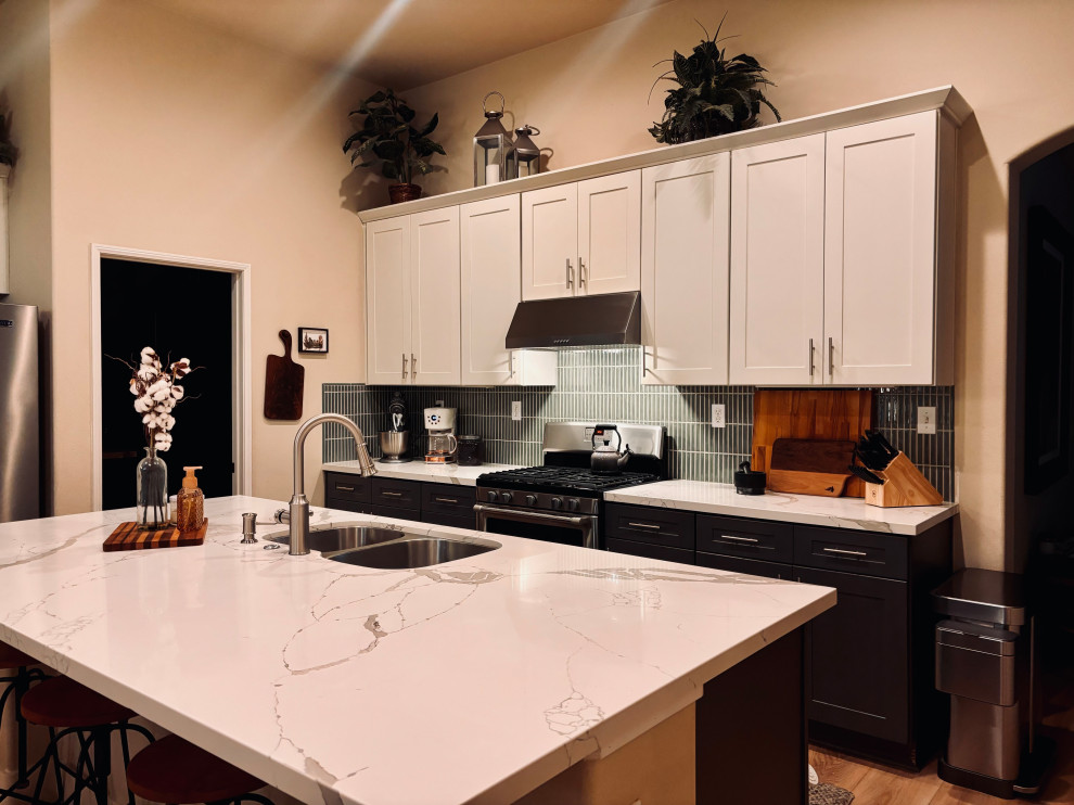 Kitchen Backsplash with Flooring Install