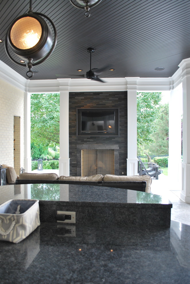 Home design - transitional home design idea in Indianapolis