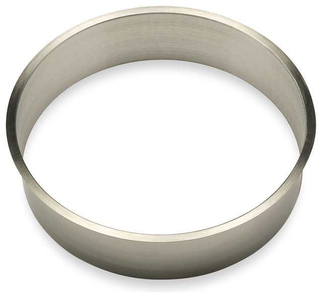 12" Dia. x 3" Deep Stainless Steel Trash Grommet Contemporary Trash And Recycling