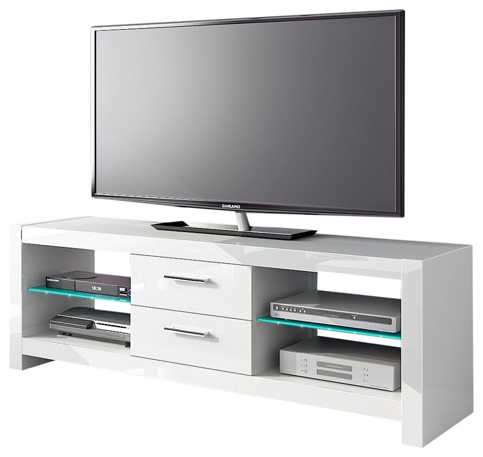 Aurora TV Stand Contemporary Entertainment Centers And Tv Stands