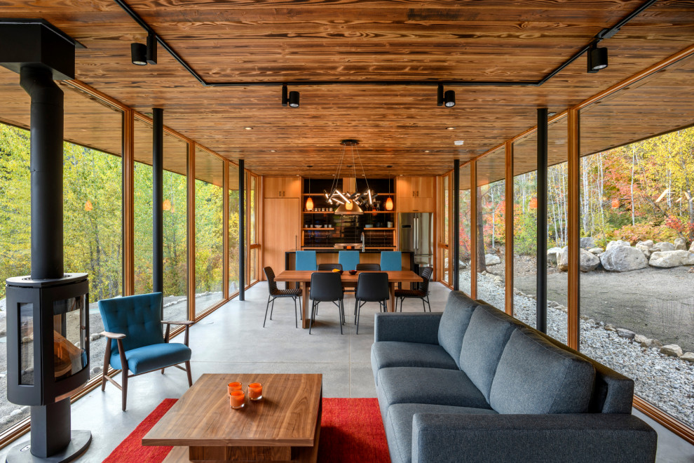 Minimalist home design photo in Seattle
