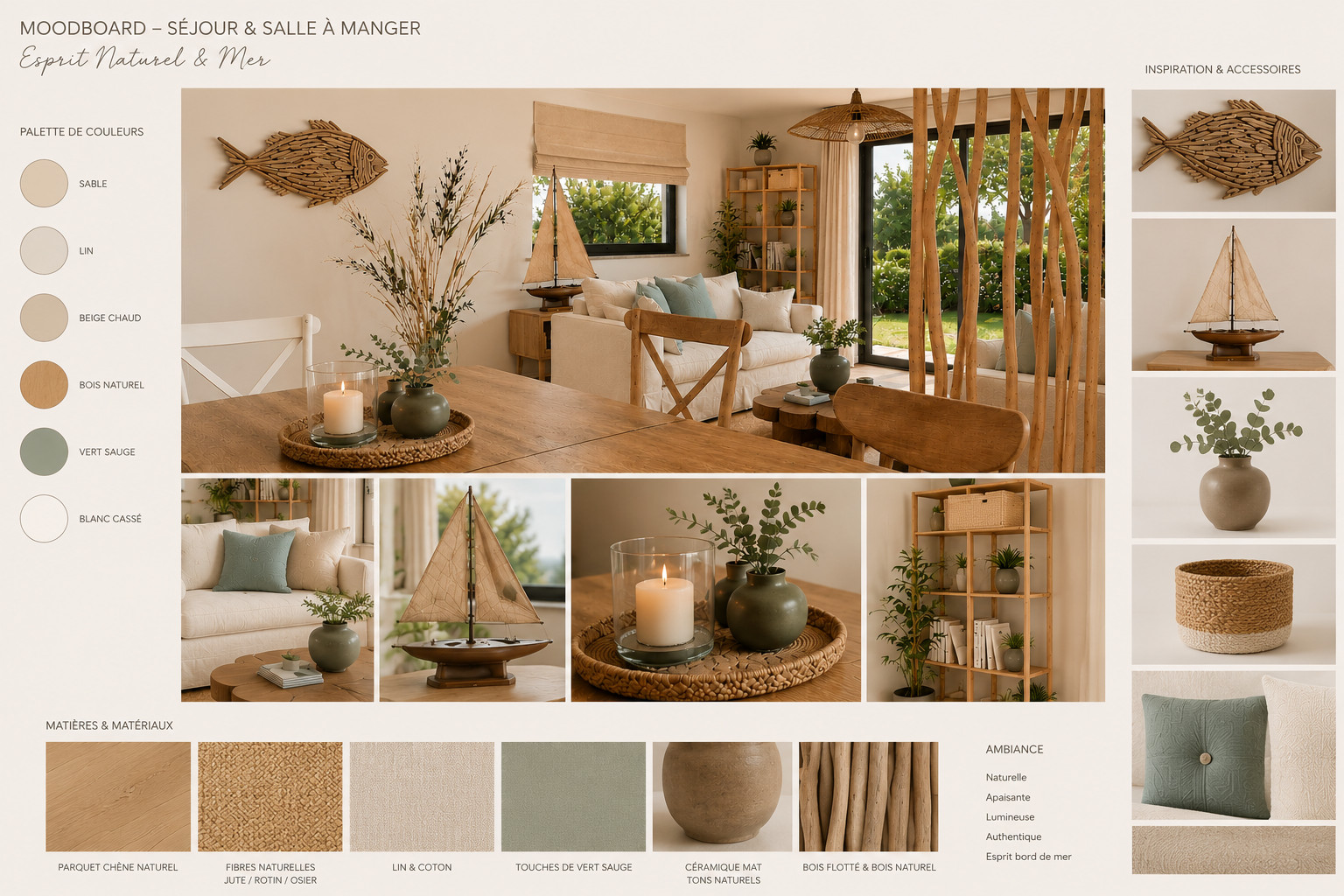 Résidence secondaire bord de mer au Croisic | Décoration intérieure