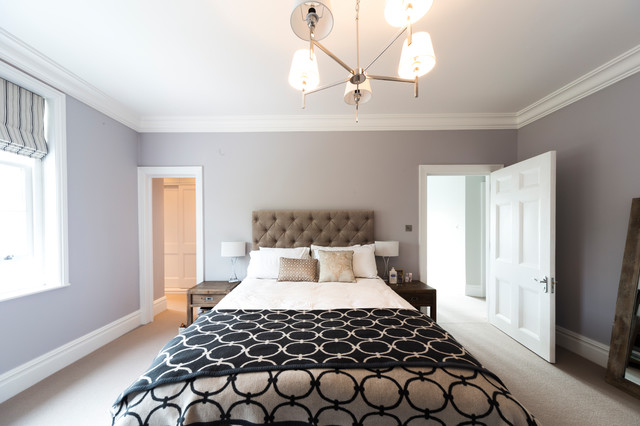 Upper Richmond Road modern-schlafzimmer