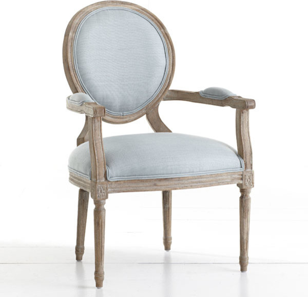 Louis XVI End Chair - French Blue