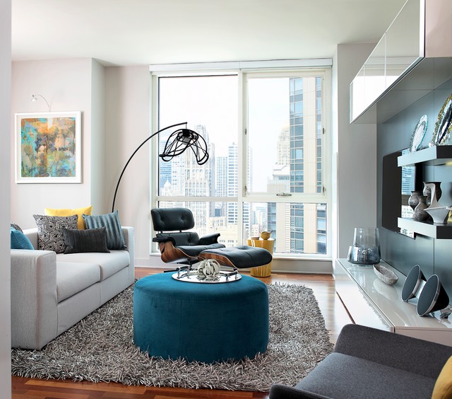 Modern High-Rise modern-living-room