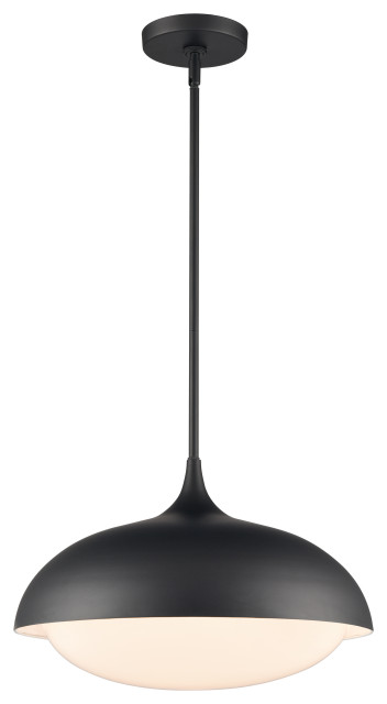 Elk Home 16724/1 Alice 16'' Wide 1-Light Pendant, Matte Black ...