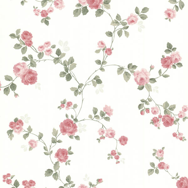 Cornelia Pink Rose Trail Wallpaper Traditional By Cornelia Pink Rose Trail Wallpaper Bolt