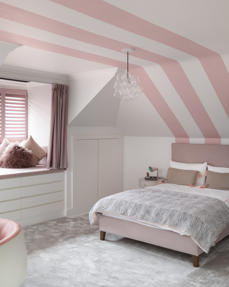 This is an example of a transitional kids' room in Kent.