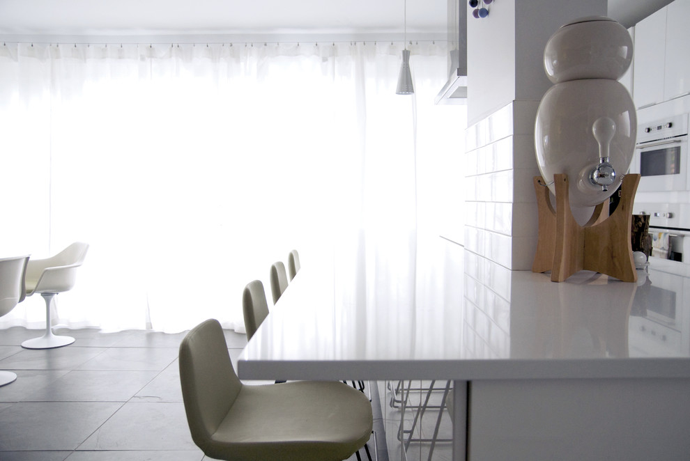 Example of a trendy home design design in Montreal