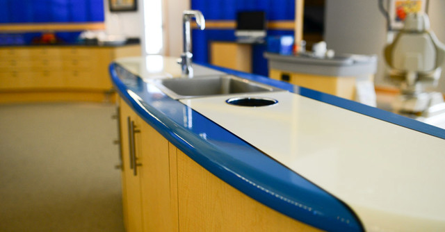 Surfboard countertop