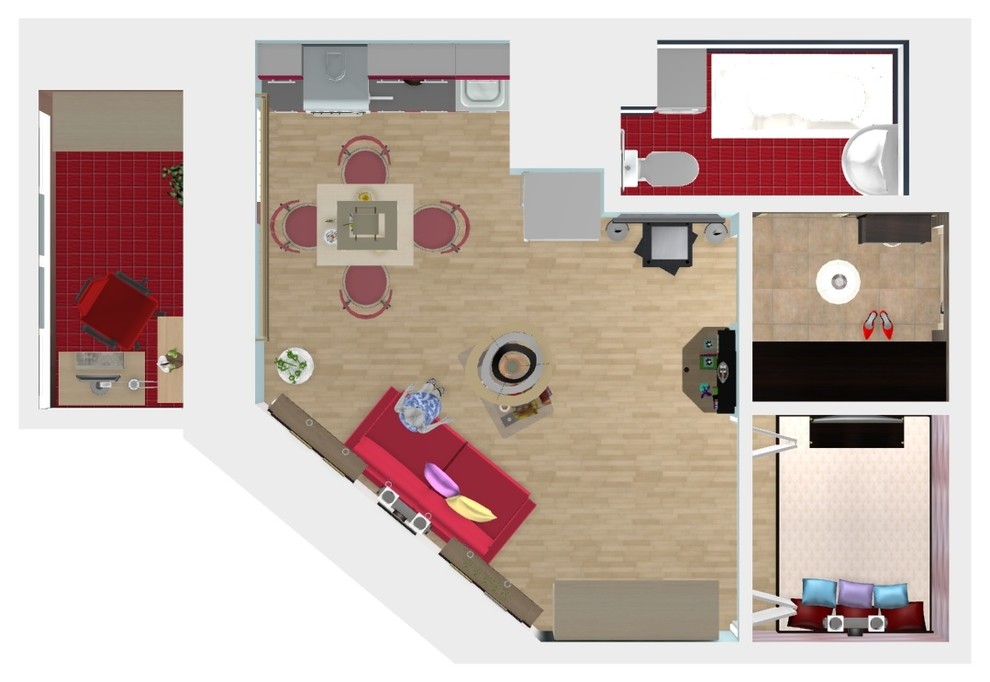 Квартира-студия 30 м2  для сына