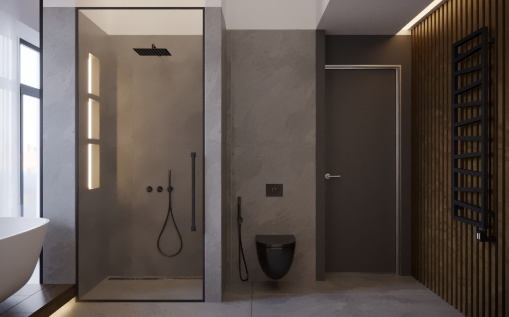 Санузел. Дизайн-проект таун-хауса в Новогорске