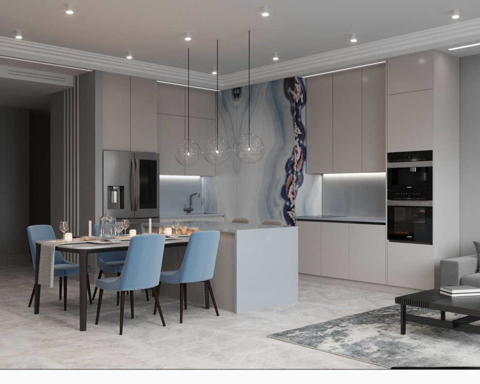 Кухня-гостиная_"Закат на 51-м этаже"