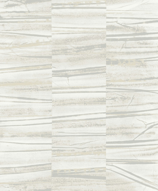 Lithos Grey Geometric Marble Wallpaper Contemporary Wallpaper by
