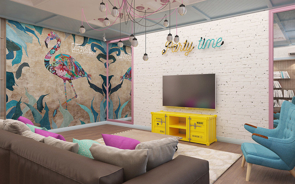 Розовый фламинго